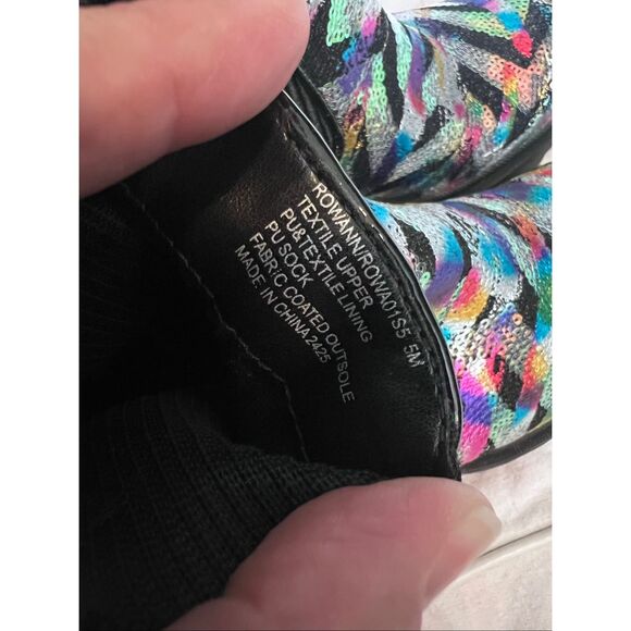 Betsey Johnson Rowann multi-sequin lug sole booties - Picture 9 of 9